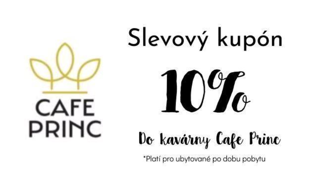 Apartman - Cafe Princ Pod Hradem Wifi, Klima Šternberk Bagian luar foto