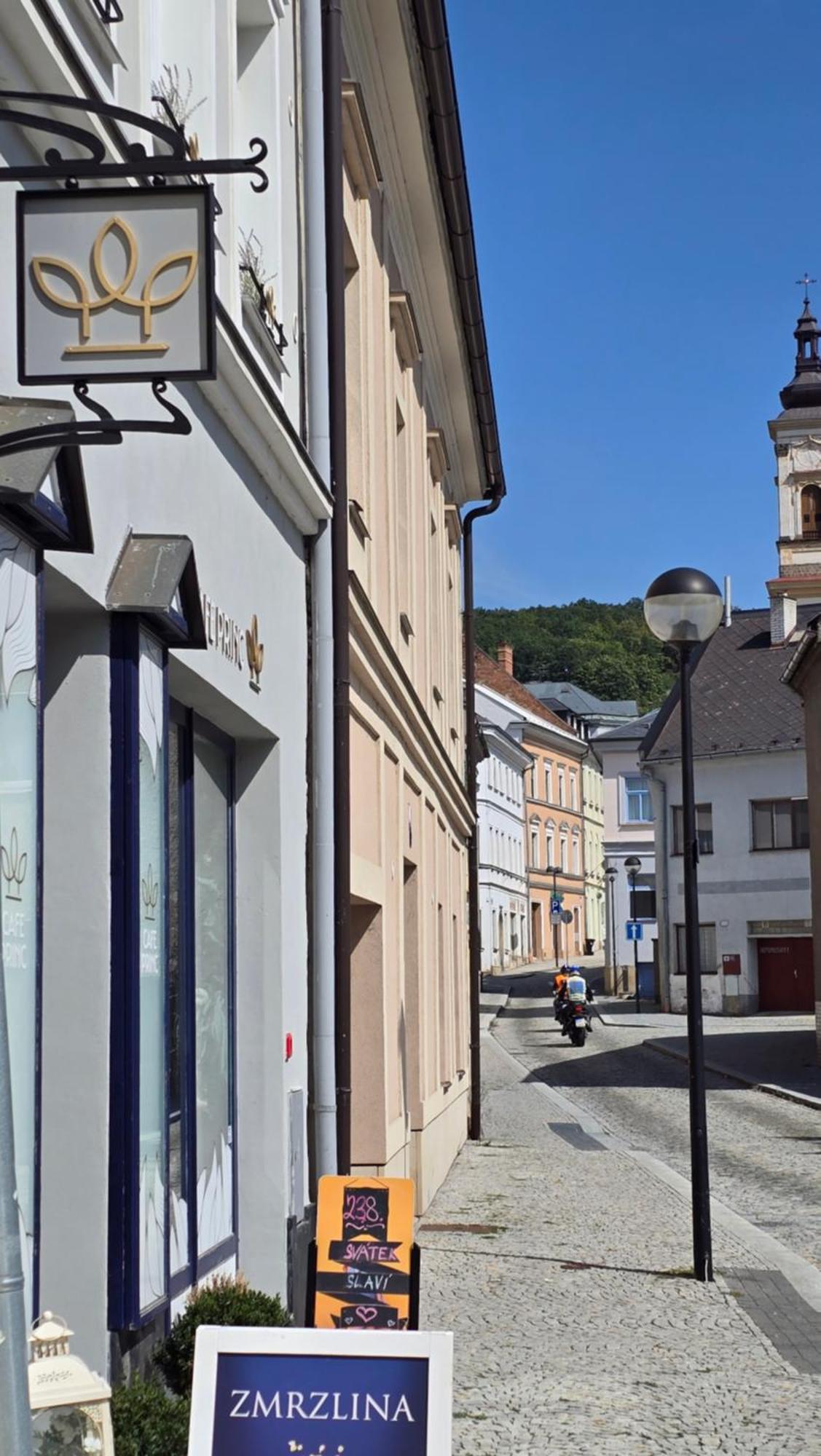 Apartman - Cafe Princ Pod Hradem Wifi, Klima Šternberk Bagian luar foto