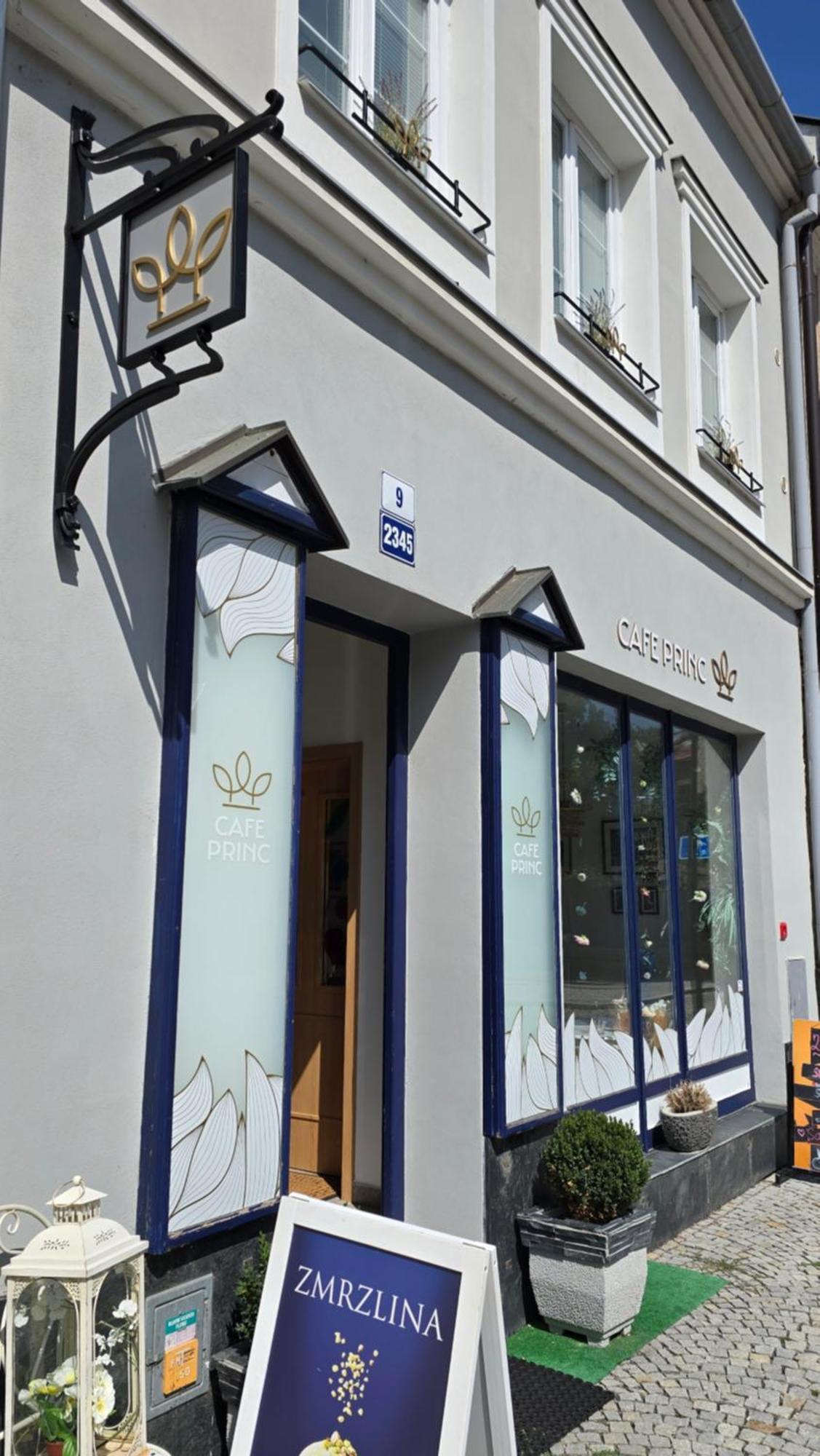 Apartman - Cafe Princ Pod Hradem Wifi, Klima Šternberk Bagian luar foto